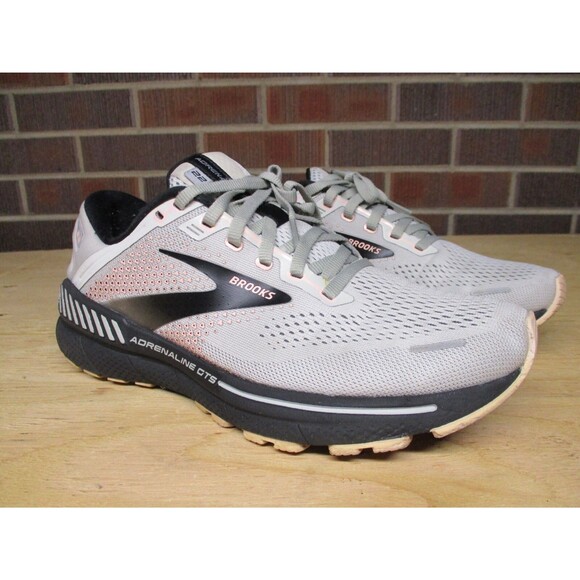 Brooks Womens Adrenaline GTS 22 1203531B035 Gray Running Shoes Sneakers 9 B - Picture 2 of 16